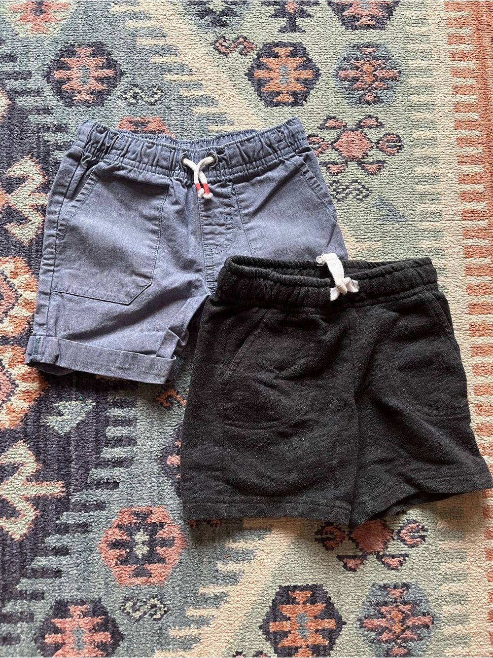 Bundle 2T Cat & Jack Pull-On Shorts - Blue & Black